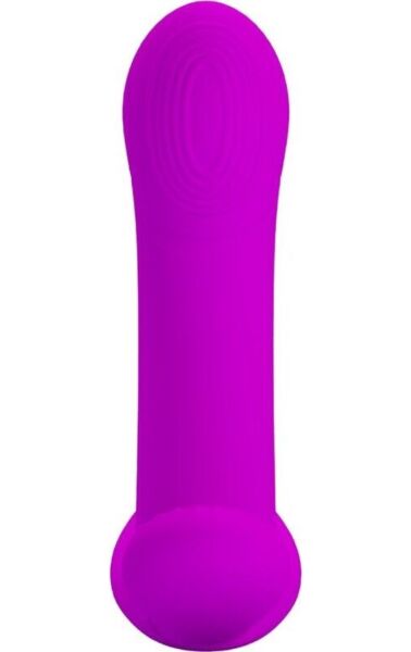 Vibromasseur Pretty Love BI-300002W de couleur violette, avec sa télécommande