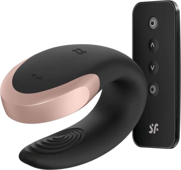 Vibromasseur couples Satisfyer Double Love, en forme de U