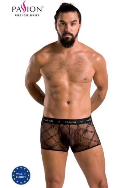 Boxer en dentelle pour homme Passion 032 Short James, avec large ceinture ornée du logo