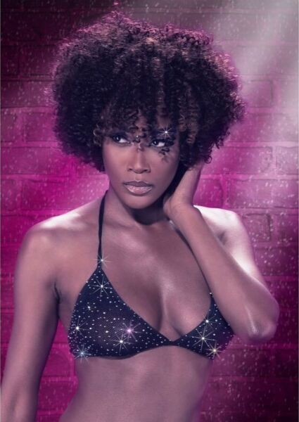 Haut de bikini triangle CalExotics Radiance Triangle avec détails en strass