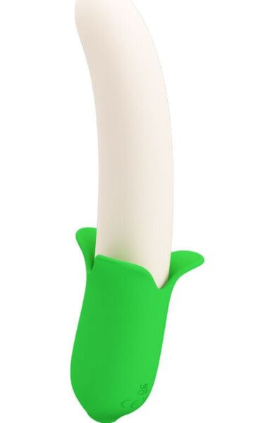 Vibromasseur Pretty Love Banana Knight en silicone vert clair