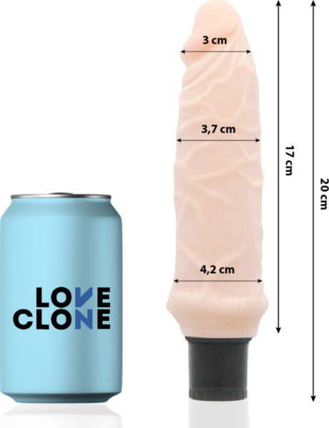 Vibromasseur réaliste Loveclone Ivar avec lubrification automatique