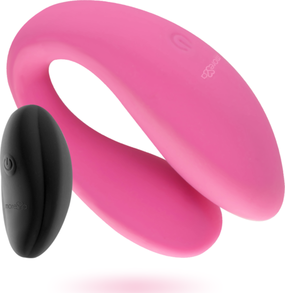 Vibromasseur pour couples Moressa Lauren, en forme de U, en silicone