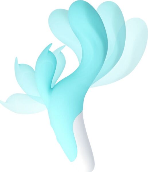 Vibromasseur rabbit MIA Dresde, avec sa tige et sa branche pour le clitoris