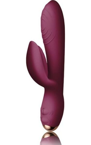 Vibromasseur rabbit Rocks-Off Everygirl avec sa tige et son stimulateur clitoridien