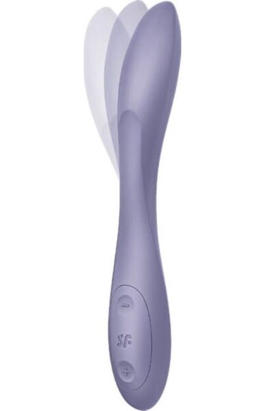 Vibromasseur point G Satisfyer G-Spot Flex 2 de couleur violette, à tige flexible
