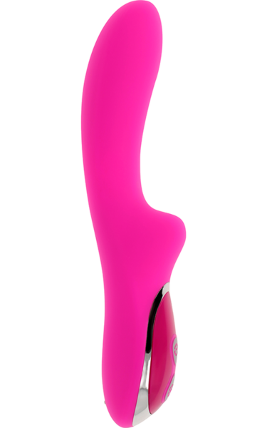 Vibromasseur rabbit Ohmama Magnetic Charge 21 cm, rose, avec son petit lapin