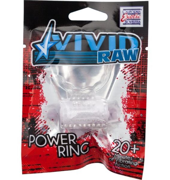 Anneau pénien vibrant Calexotics Vivid Foil Pack, transparent, en silicone