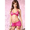 Ensemble de lingerie Leg Avenue 3PC. LACE BRA TOP