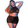Ensemble de lingerie MESH HALTER & SKIRT - Élégance et sensualité