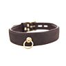 Collier BDSM Bound Nubuck avec Anneau O