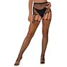 Collants Suspendus Lace by LJ Strass Noir