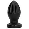 Plug Anal ALL BLACK 12 CM | Texture lisse et rainures profondes
