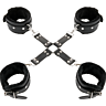 Menottes DARKNESS BONDAGE en cuir - sécurité et confort