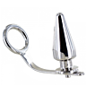 Plug Anal BDSM Metal Hard avec Anneau en Acier