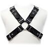 Harnais Leather Body Buckles - Harnais ajustable pour homme