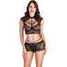 Ensemble Lingerie S Pleasures Top et Mini Jupe