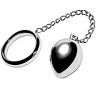 Plug Anal BDSM Metal Hard 45mm avec Chaîne et Boule