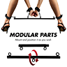 Menottes de Fijación FETISH SUBMISSIVE - Barra Separadora Ajustable