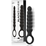 Vibrateur Anal BLACK&SILVER Bob au Tacte Spongieux