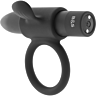 Anneau vibrant BLACK&SILVER Cameron noir rechargeable
