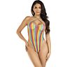 Body Leg Avenue Halter Croisé Multicolore