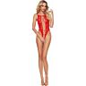 Bodystocking PASSION Dentelle Rouge - Confort et Élégance