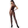 Body en résille PASSION BS076 avec ouverture à l'entrejambe