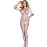 Bodystocking SUBBLIME - Crotchless avec motif roses