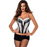 Bustier dentelle Leg Avenue S en couleur blanche/noire