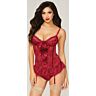 Ensemble de lingerie 2PC Bustier cœur et tanga assorti