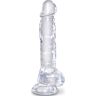 Gode réaliste KING COCK Clear 16,5 cm