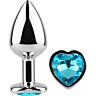 Plug Anal SECRETPLAY - Coeur Bleu Petite Taille 7 cm