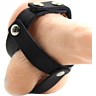 Gaine de cuir OHMAMA FETISH pour testicules ajustable