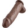 Dildo KING COCK 30.48 CM avec boules