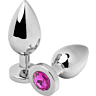 Plug Anal METAL HARD Diamant Rose Petit 5.71cm