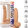Pénis réaliste CALEXOTICS Silicone Studs 15.24 cm avec base de succion