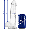 Dildo X RAY 22 cm - Sensation réaliste et transparente