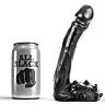 Gode réaliste All Black 19 cm profil fin