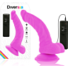 Dildo Vibrant Diversia 21.5 cm avec contrôle double