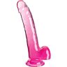 Gode King Cock Clear avec testicules 20.3 cm