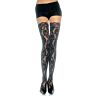 Bas en dentelle floral Leg Avenue - Taille distinctive ajustable