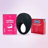 Coffret couples avec anneau vibrant Pretty Love, préservatifs et lubrifiant