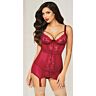 Chemise de nuit Loviux 2PC avec porte-jarretelles