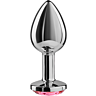 Plug Anal SECRETPLAY 8CM en aluminium et cristal