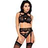 Set de Lingerie Livco Corsetti LC 90526 avec Jarretière et Culotte