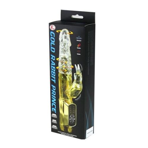 Vibrateur BAILE ROTATIONS Rabbit Gold Prince avec double rotation