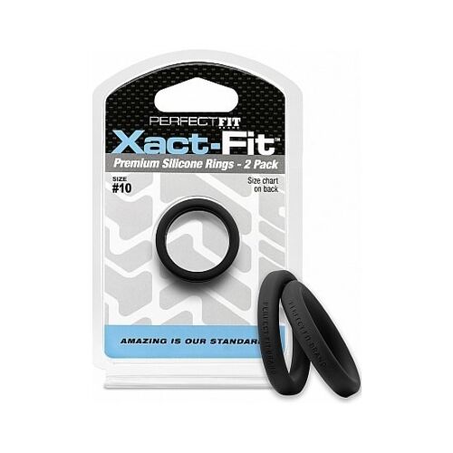 Pack Xact-fit: Anneaux en Silicone Noir