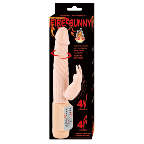 Vibromasseur BAILE Fire Bunny Rotator avec système de feu