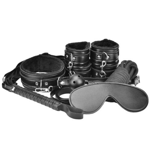 Kit de Bondage Loving Joy 8 pièces adapté aux débutants Negro